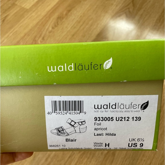 Waldläufer leather sandales abricot light weighted size 9 summer shoes - Picture 8 of 8